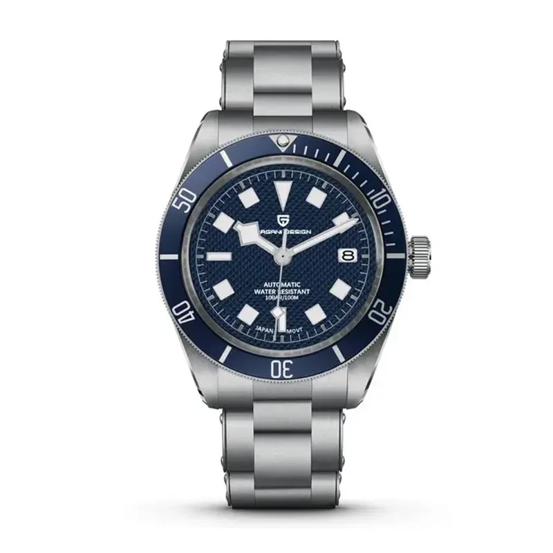 Pagani Design PD-1671 Black Bay Blue Dial Men's Watch